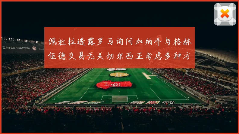 佩杜拉透露罗马询问加纳乔与格林伍德交易无关切尔西正考虑多种方案